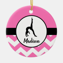 Ornamento rosado de la gimnasia