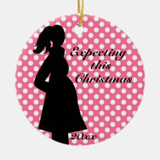 Ornamento rosado del embarazo del lunar