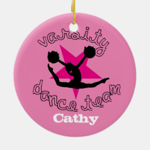 ornamento rosado del equipo de la danza de
