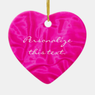 Ornamento rosado satinado-navideño