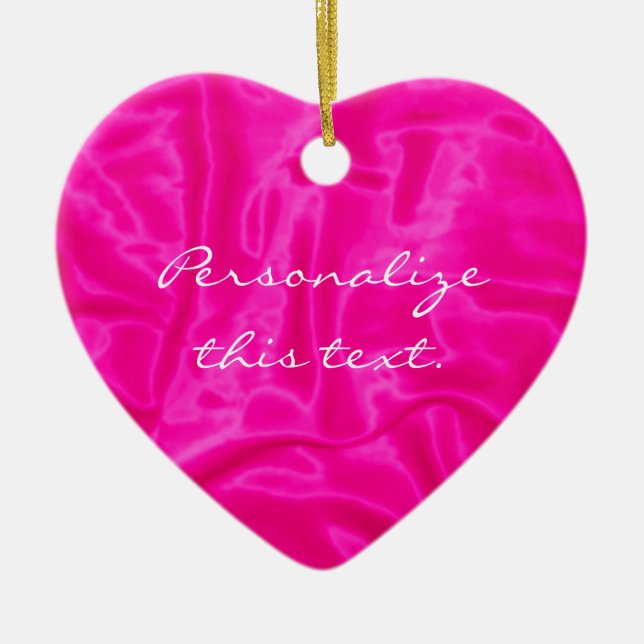 Ornamento rosado satinado-navideño (Frente)