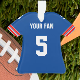 Ornamento Royal Blue, Red & White Jersey