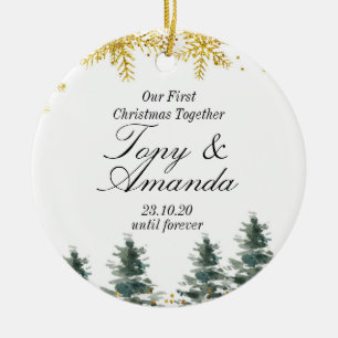 Ornamento ruso de nuestra primera Navidad juntos