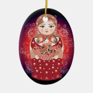 Ornamento ruso "Ludmila " del navidad de la muñec