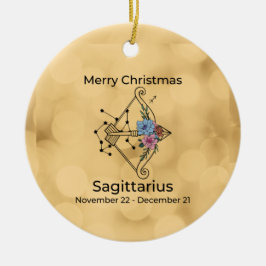 Ornamento Sagittarius Vintage inspirado por Navida