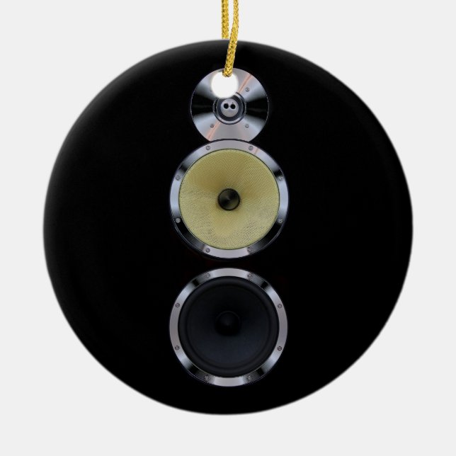 Ornamento sano del navidad del locutor (Frente)