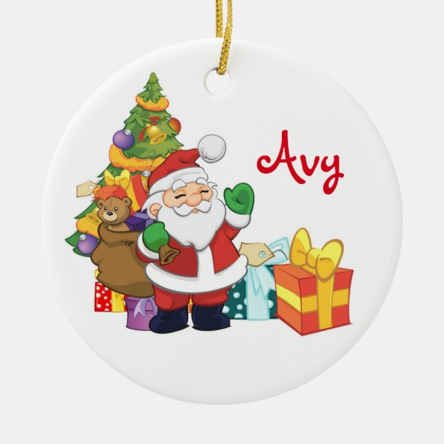 Ornamento Santa personalizado (Frente)
