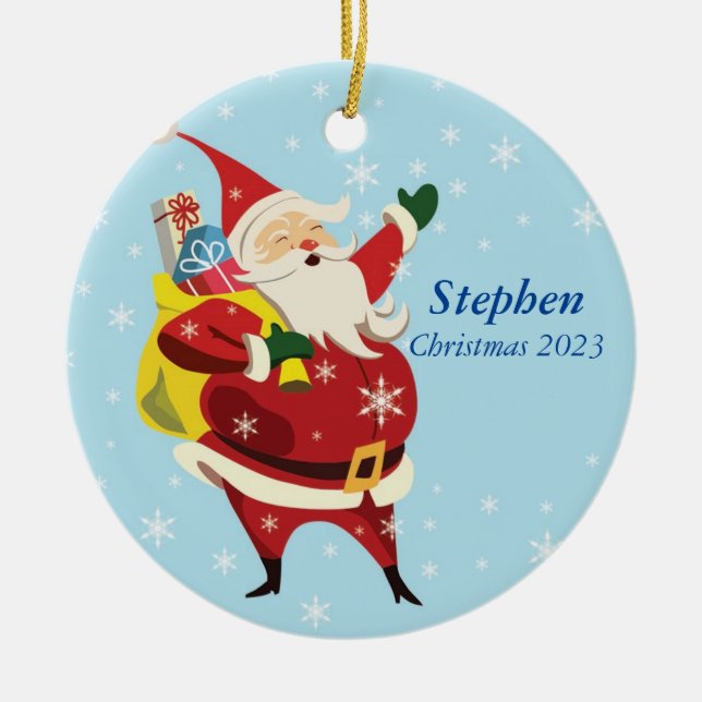 Ornamento Santa personalizado (Frente)