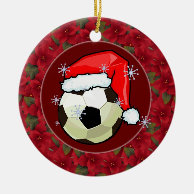 Ornamento - Santa Soccerball (Frente)
