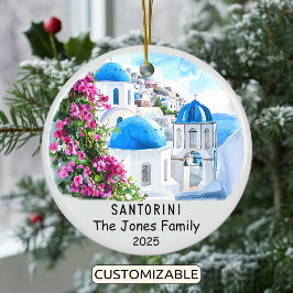 Ornamento Santorini personalizado, Grecia