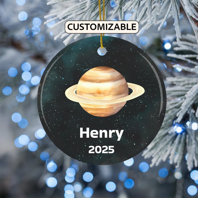 Ornamento Saturno personalizado, sistema solar, pl (Subido por el creador)