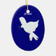 Ornamento Shalom-Blanco de la paloma de la paz (Atrás)