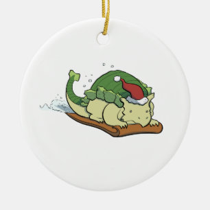 Ornamento Sledding del Ankylosaurus