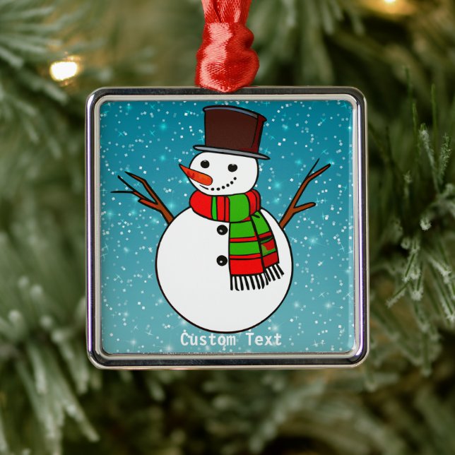 Ornamento Snowman personalizado - regalo de Navida (Árbol)