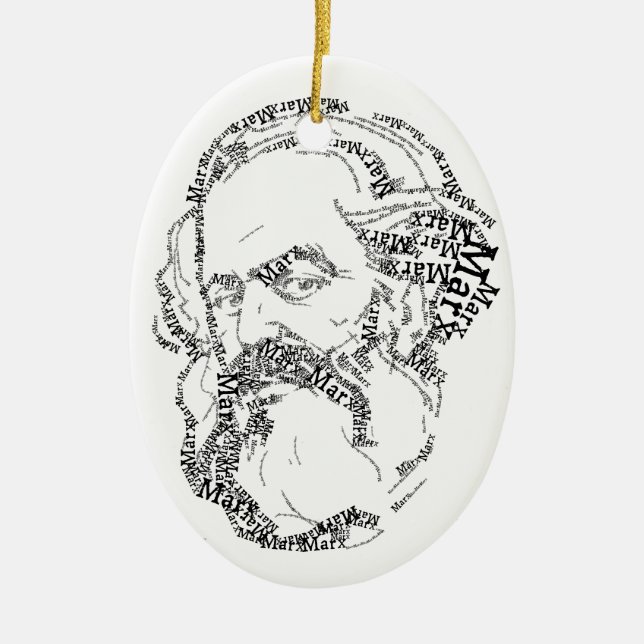 Ornamento socialista de Karl Marx (Frente)