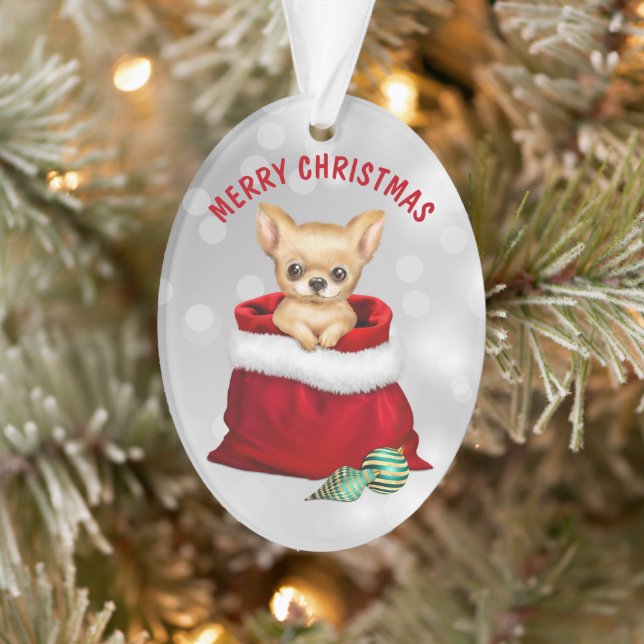 Ornamento sorpresa de regalo de perro de cachorro  (Árbol)