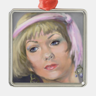 Ornamento Sq Premium De Flapper De Springtime
