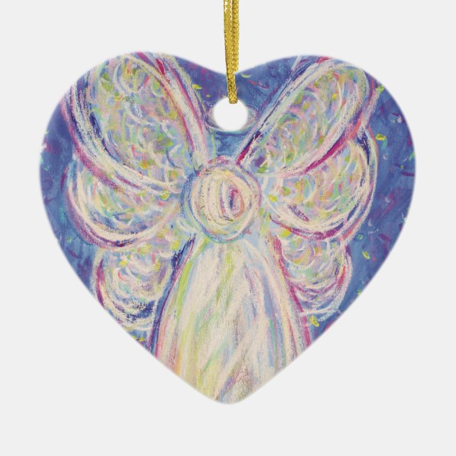 Ornamento Starry Night Angel Art Gift (Frente)