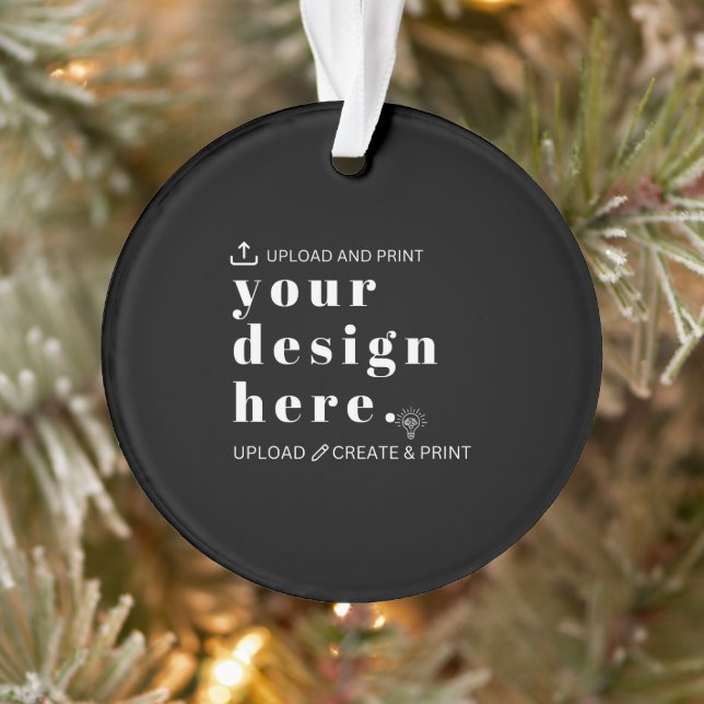 Ornamento Su Diseño Cargar Ronda Acrílica (Árbol)