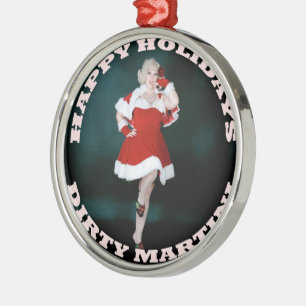 Ornamento sucio del navidad de Martini