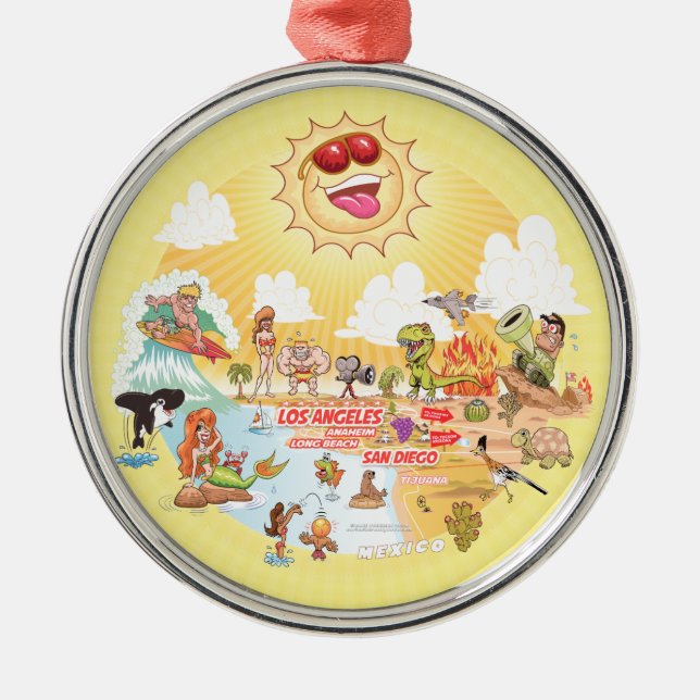 Ornamento Sunshine del Sur de California (Frente)