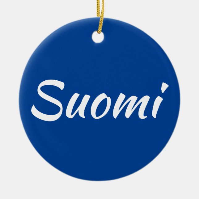 Ornamento Suomi / Ornamento finlandés / Navidades (Frente)
