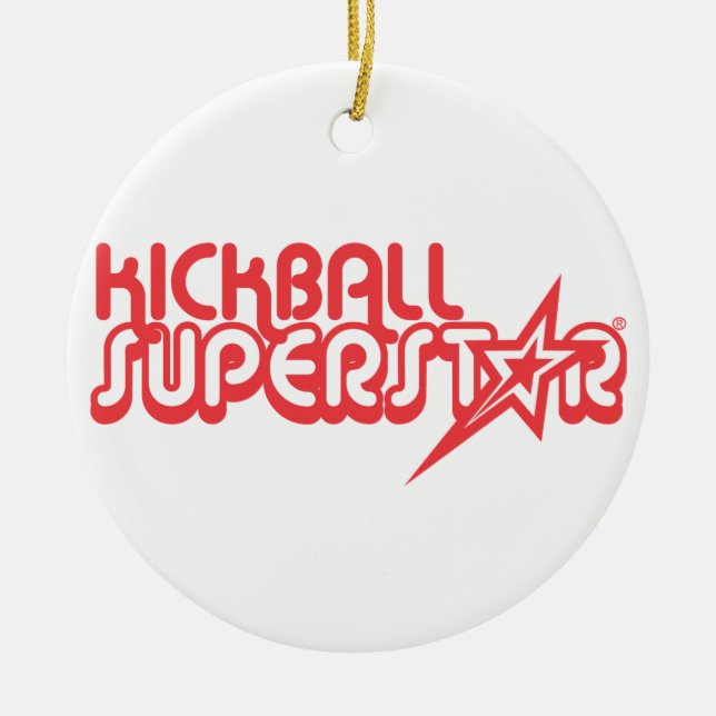 Ornamento - superestrella de Kickball (Frente)