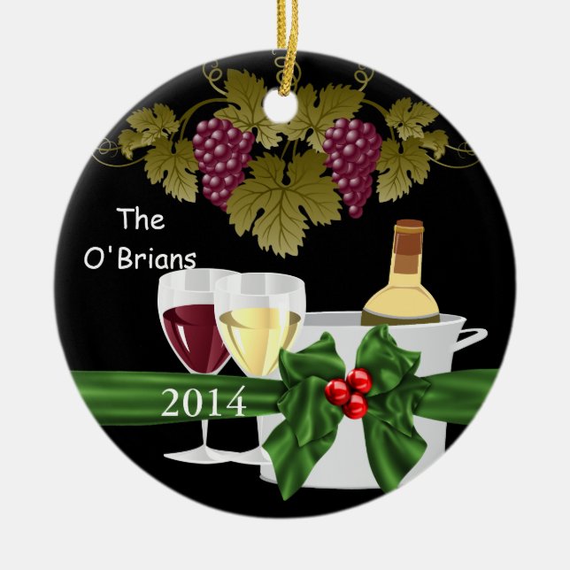 ORNAMENTO superior de los AMANTES DEL VINO 2014 (Frente)