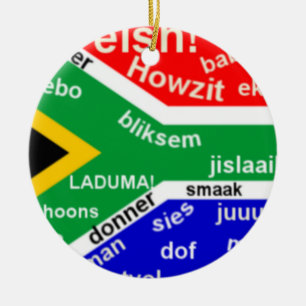 Ornamento surafricano del argot - personalizable
