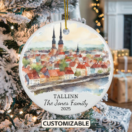 Ornamento Talin personalizado, regalo de Estonia