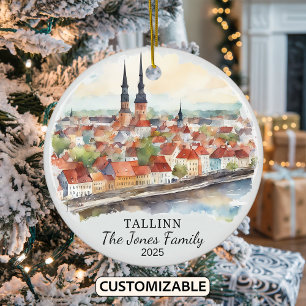 Ornamento Talin personalizado, regalo de Estonia