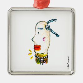 Ornamento taoísta trenzado con ojos de mar