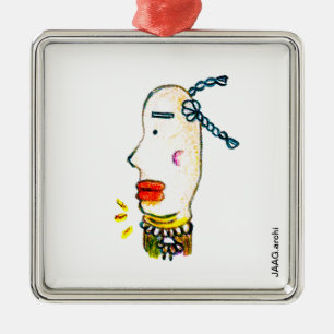 Ornamento taoísta trenzado con ojos de mar