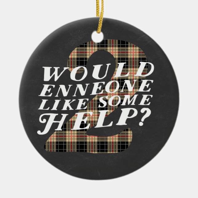 Ornamento temático del navidad de Enneagram 2 (Frente)