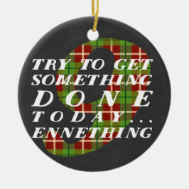 Ornamento temático del navidad de Enneagram 9