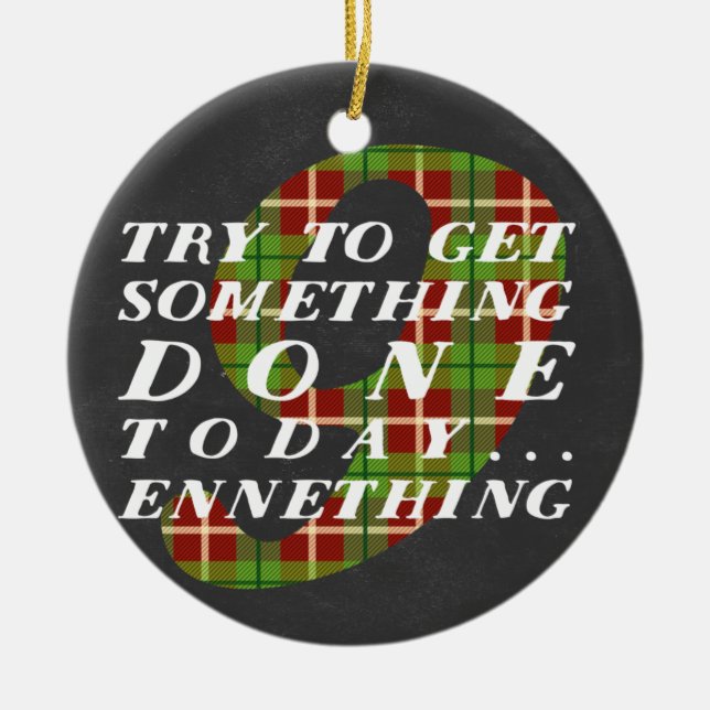 Ornamento temático del navidad de Enneagram 9 (Frente)