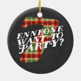 Ornamento temático del navidad divertido de