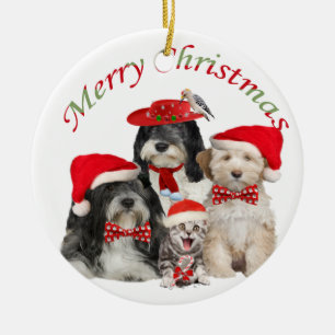 Ornamento tibetano de Navidad terrible