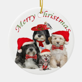 Ornamento tibetano de Navidad terrible