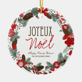 Ornamento tradicional de la foto de la guirnalda