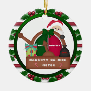 Ornamento travieso o Niza del navidad del metro