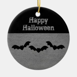 Ornamento Trio de Bats Halloween, Gris