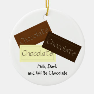 Ornamento triple del navidad del chocolate