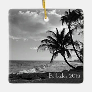 Ornamento tropical del navidad de la isla -