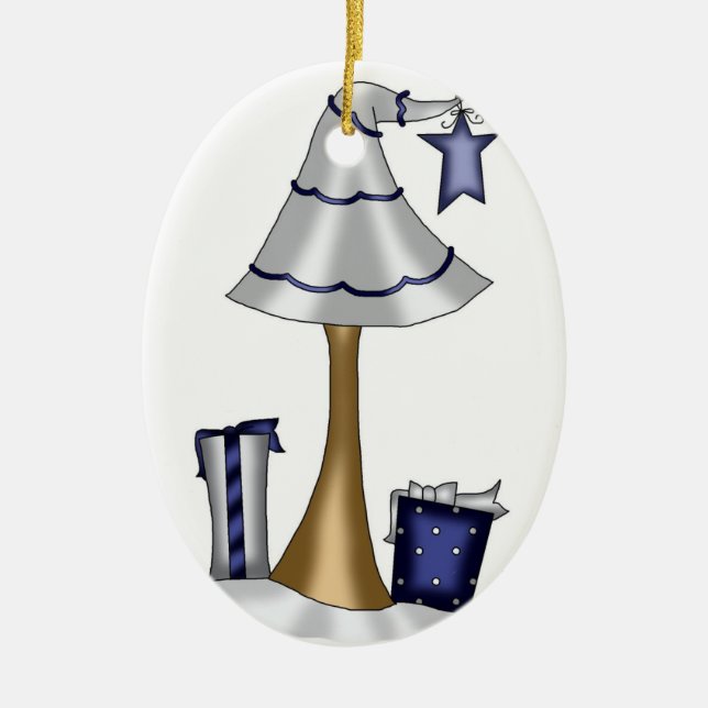 Ornamento único del árbol de navidad (Frente)