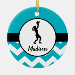 Ornamento verde azulado del softball