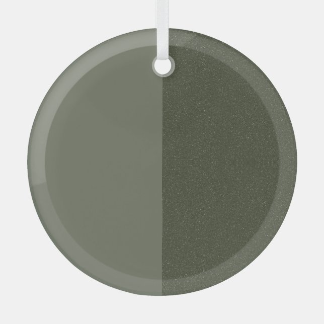 Ornamento verde de Split Moss - Diseño de Personal (Anverso)
