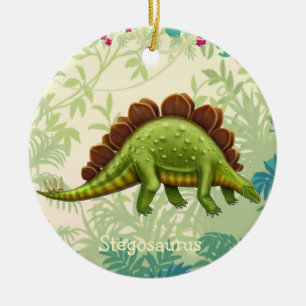 Ornamento verde del dinosaurio del Stegosaurus