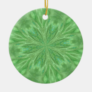 Ornamento verde del pavo real
