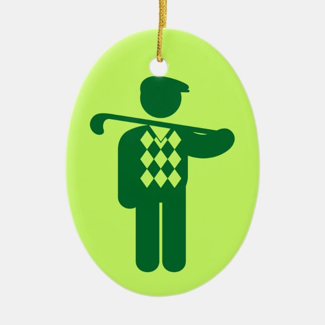 Ornamento verde Golf Golf (Frente)